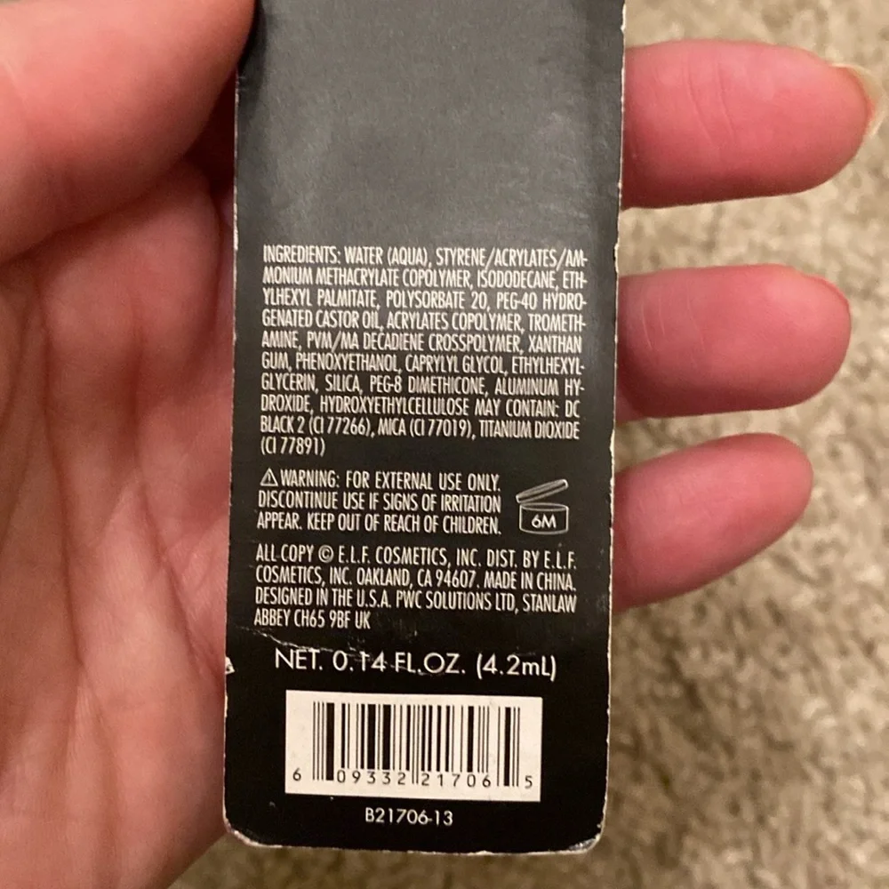 🆕ELF: Expert Liquid Eyeliner- Charcoal. FULL SIZE
